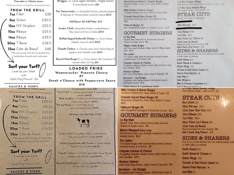 The Fox and Vivian Menu