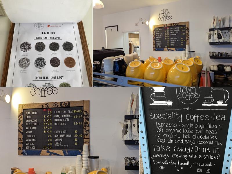 Spa Town Coffee Menu