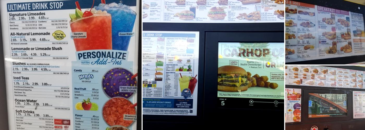 Sonic Drive-In Menu