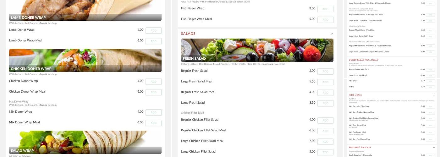 Imperial Roastys Menu