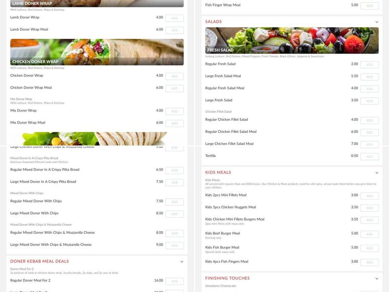 Imperial Roastys Menu