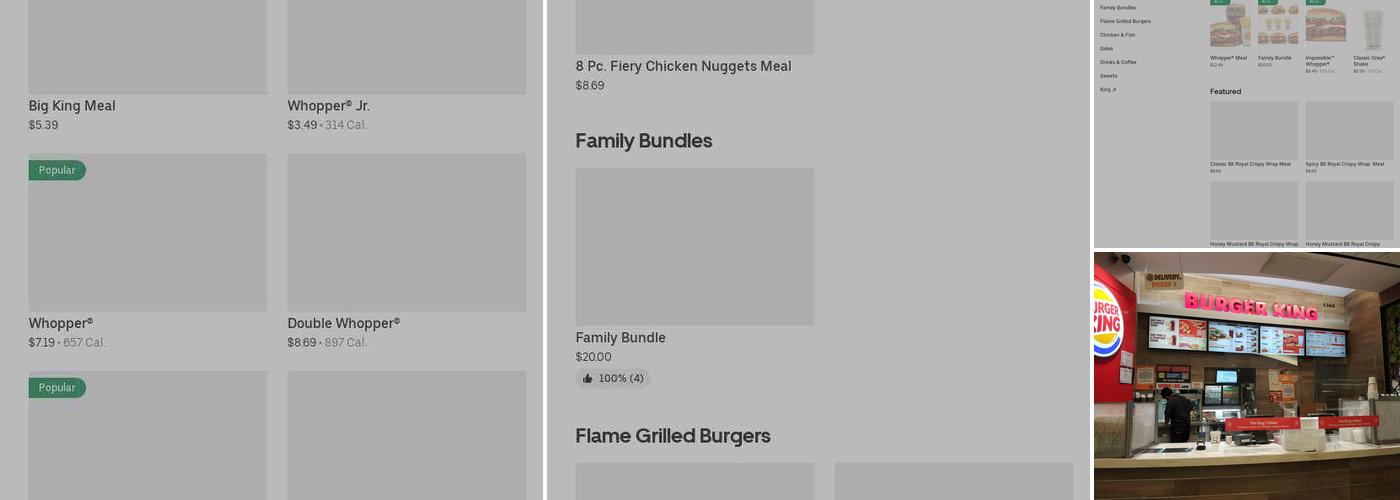 Burger King Menu
