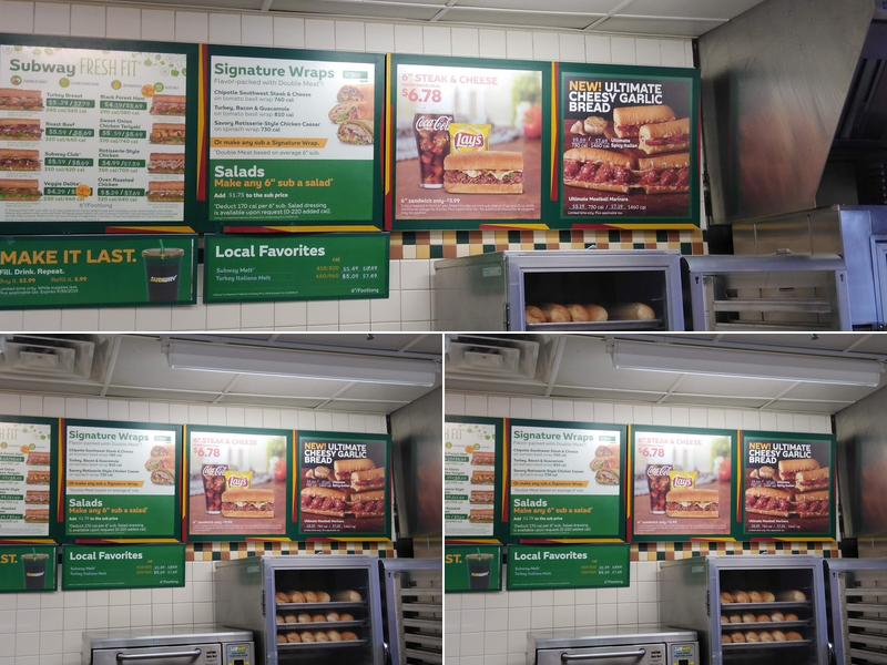 Subway Menu
