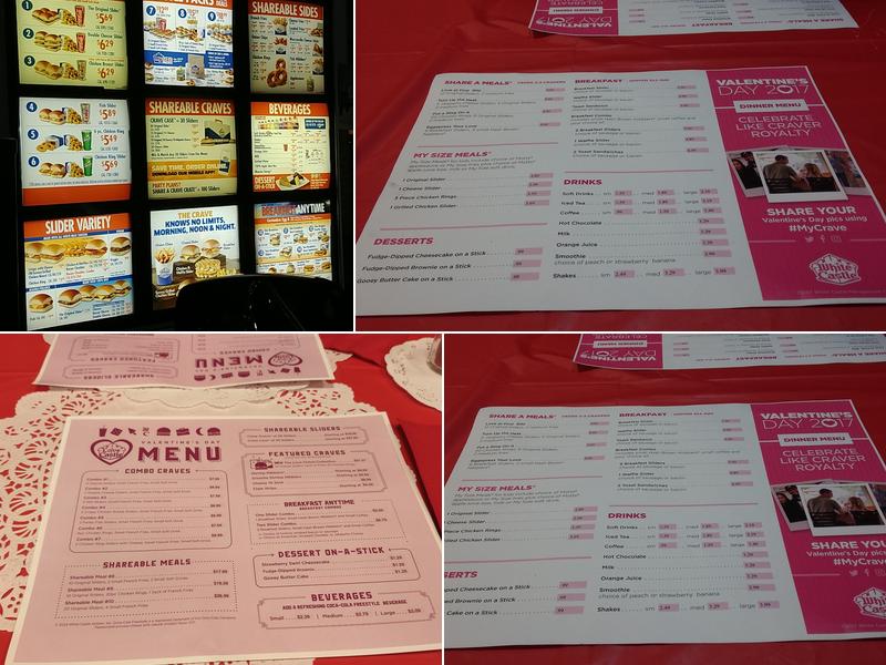 White Castle Menu