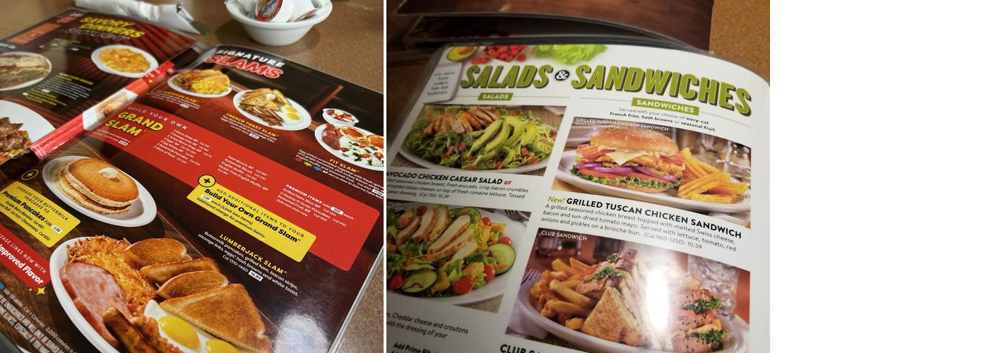 Denny's Menu