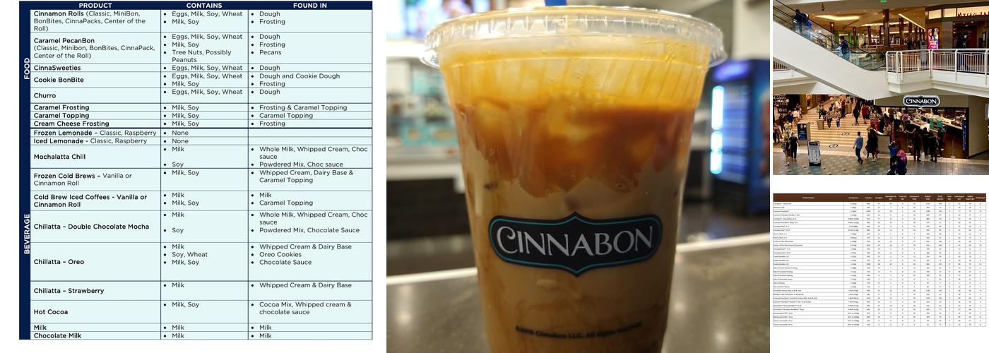 Cinnabon Menu