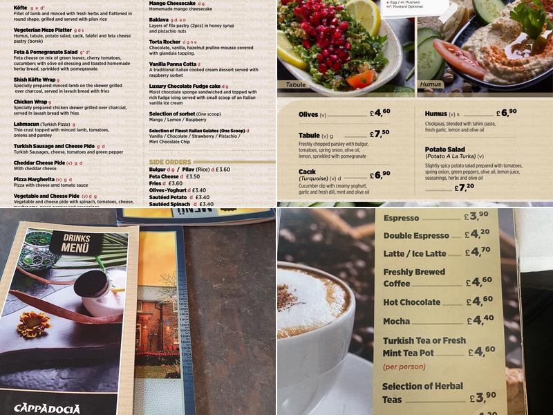 Cappadocia Menu