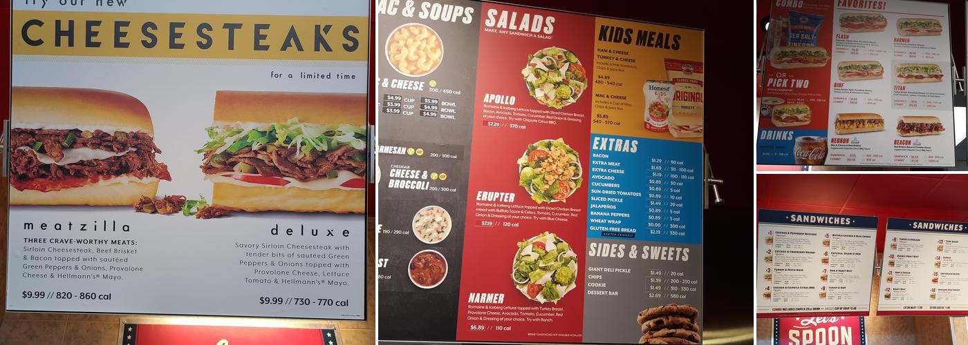 Erbert and Gerbert's Menu