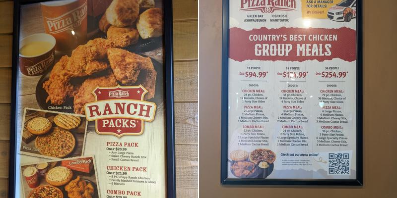 Pizza Ranch Menu
