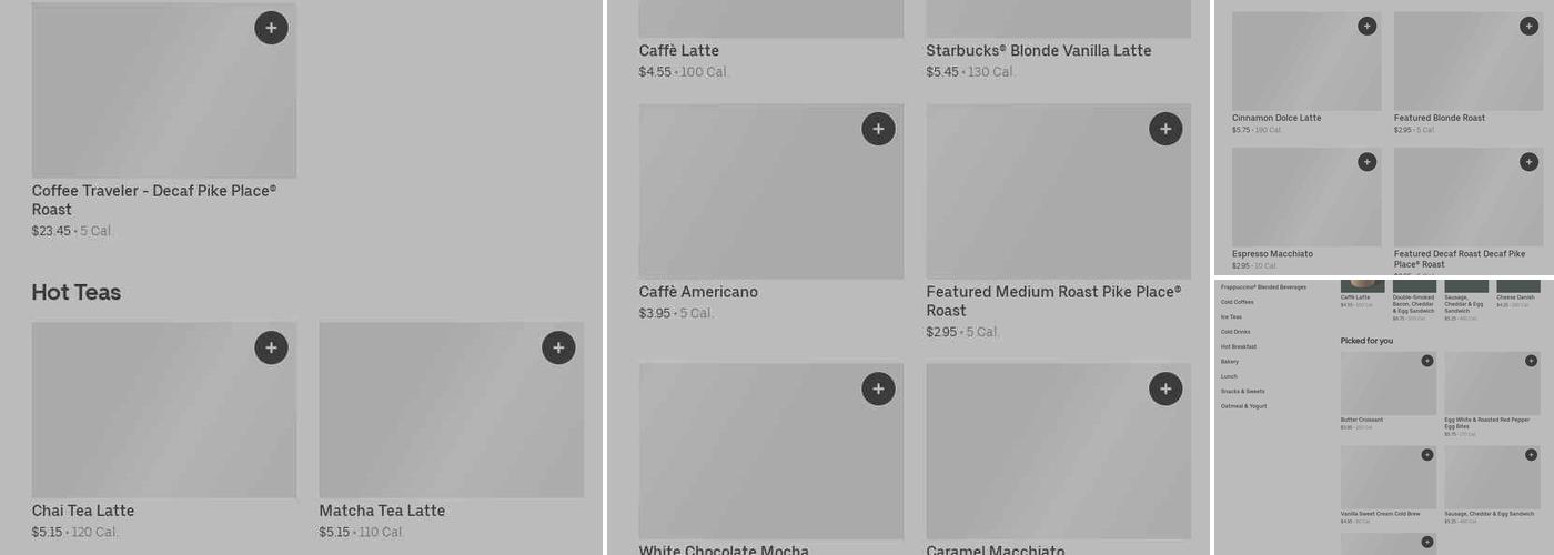 Starbucks Menu