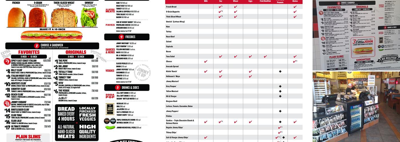 Jimmy John's Menu