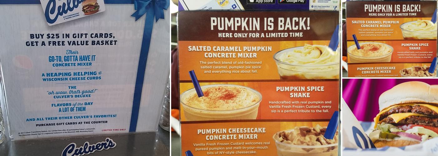 Culver’s Menu