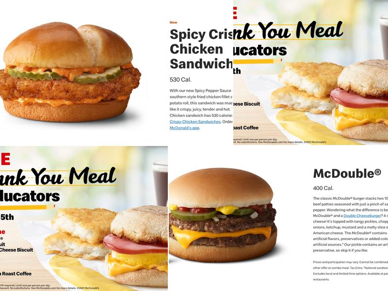 McDonald's Menu