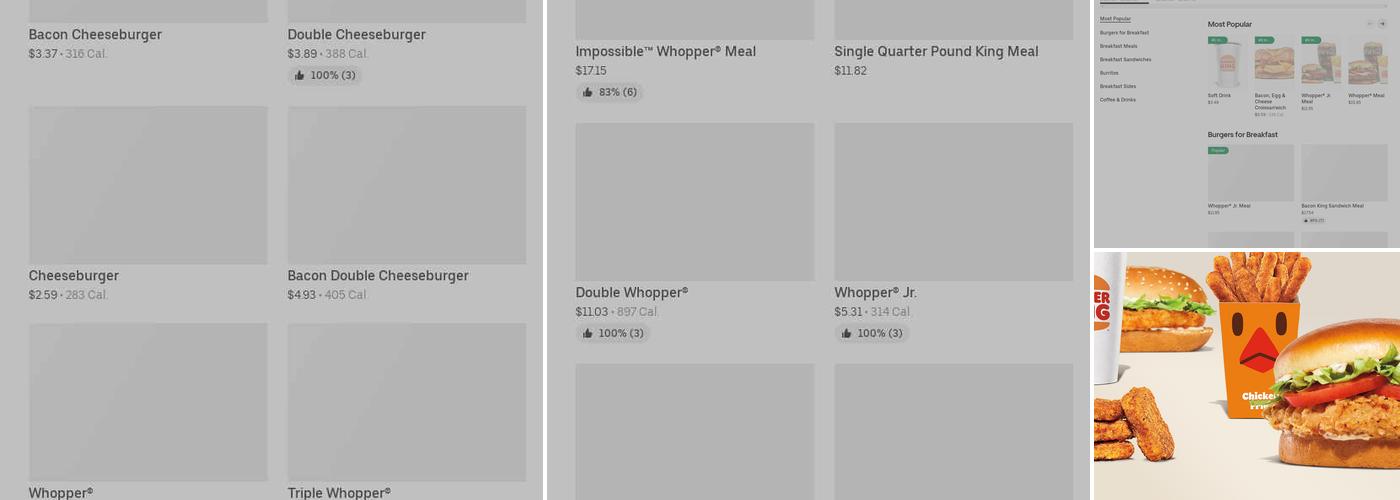Burger King Menu