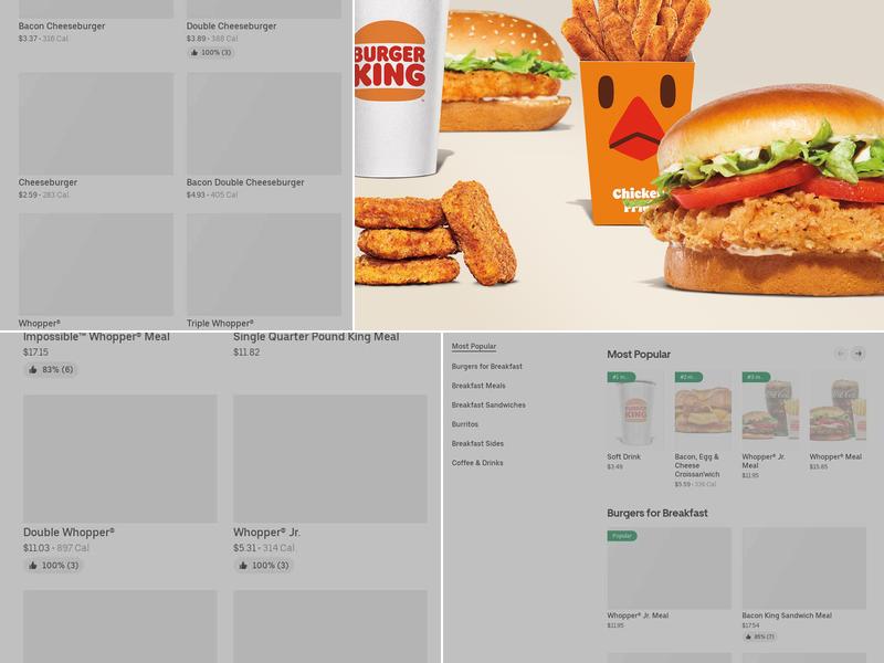 Burger King Menu