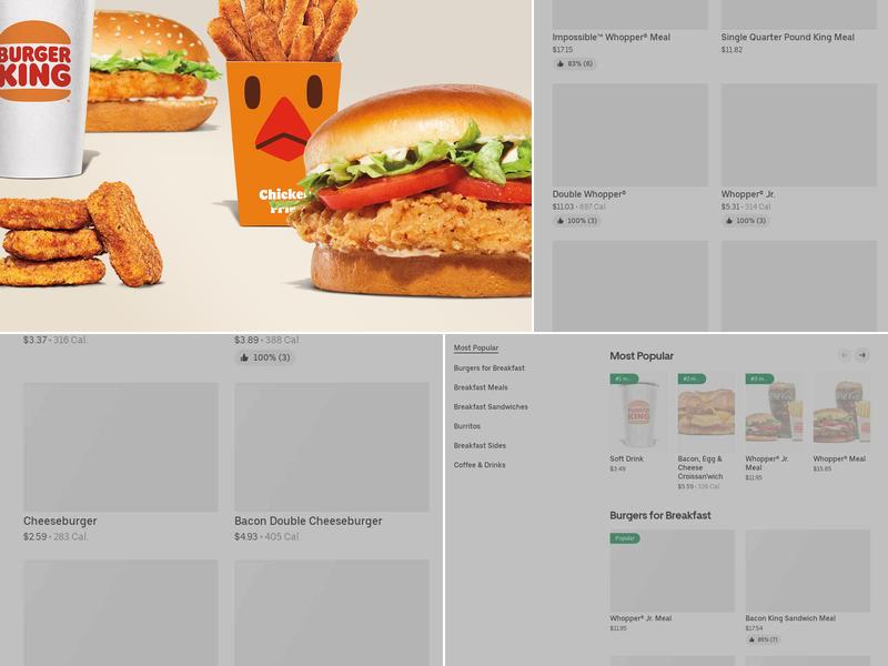 Burger King Menu