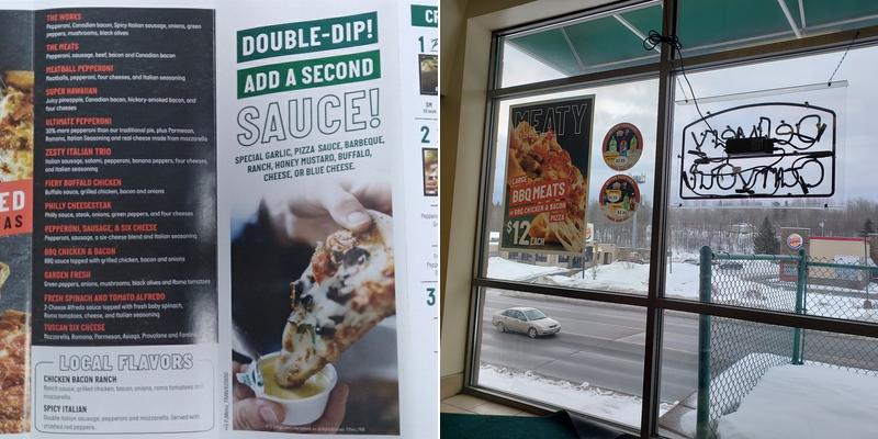 Papa Johns Pizza Menu