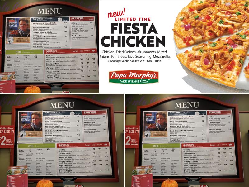 Papa Murphy's | Take 'N' Bake Pizza Menu