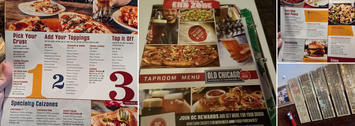 Old Chicago Pizza + Taproom Menu