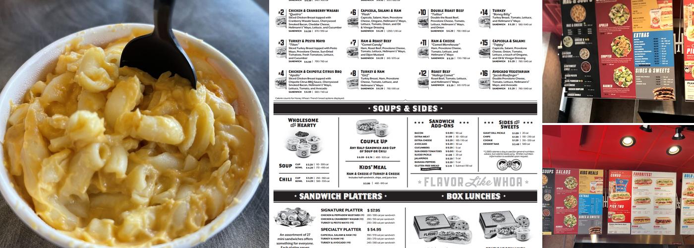 Erbert and Gerbert's Menu