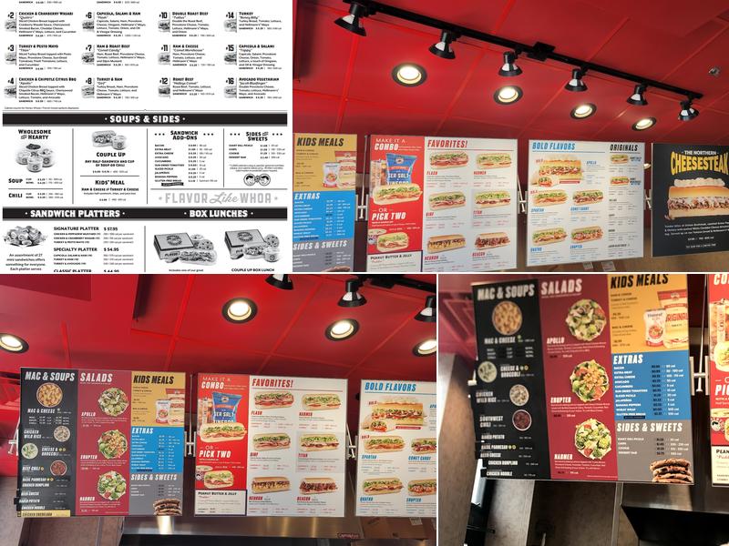 Erbert and Gerbert's Menu