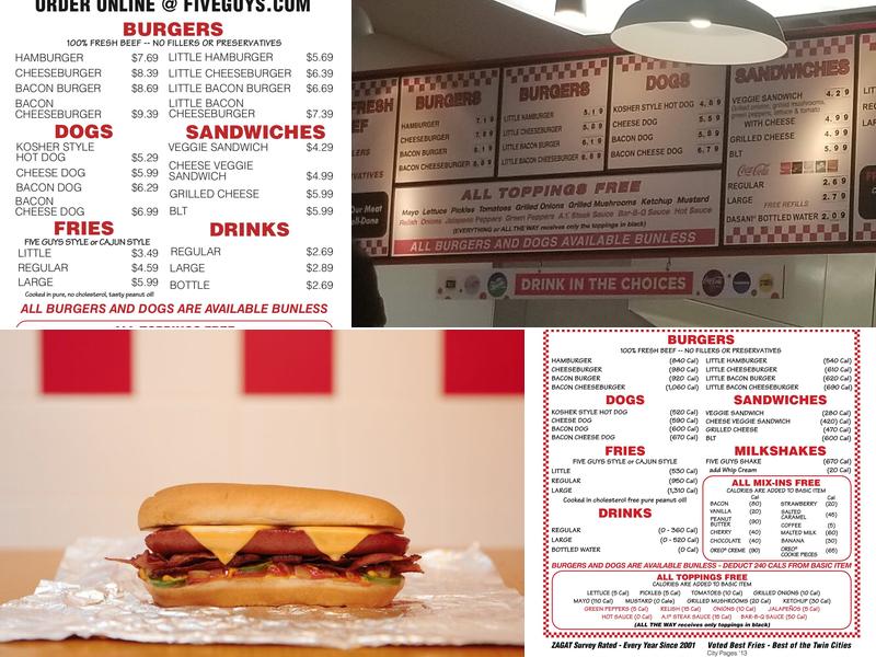 Five Guys Menu