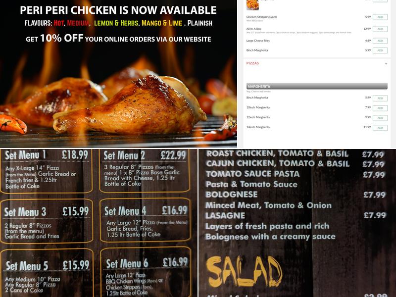 Hollywood Pizza Menu