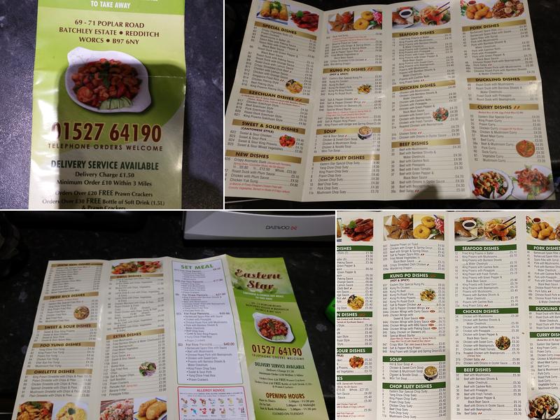 Eastern Star Menu