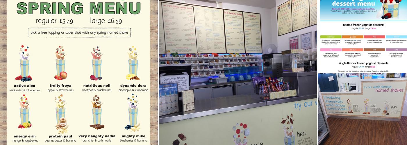 Shakeaway Menu
