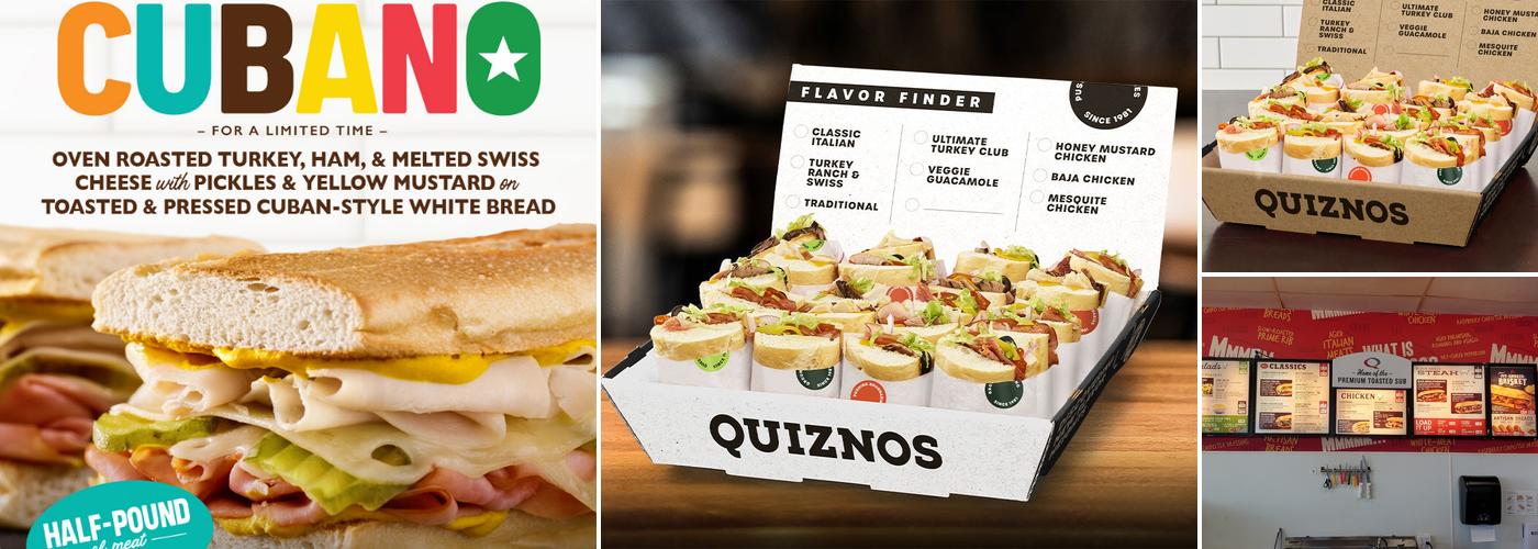 Quiznos Menu