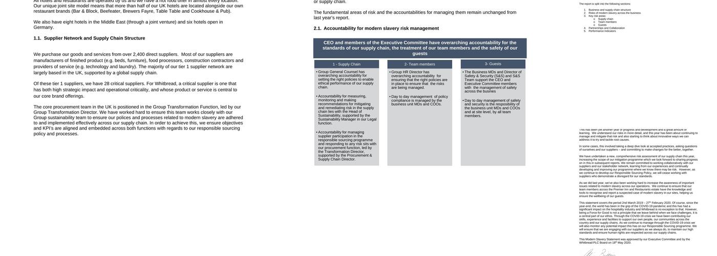 Premier Inn Taunton East hotel Menu