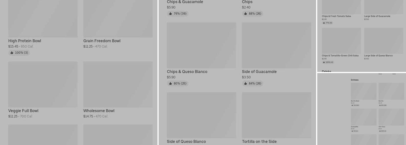 Chipotle Mexican Grill Menu