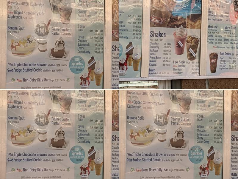 Dairy Queen (Treat) Menu