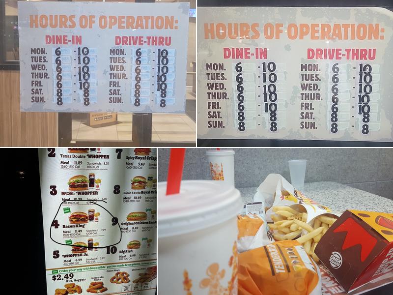 Burger King Menu