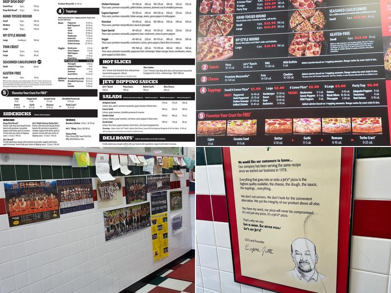 Jet's Pizza Menu
