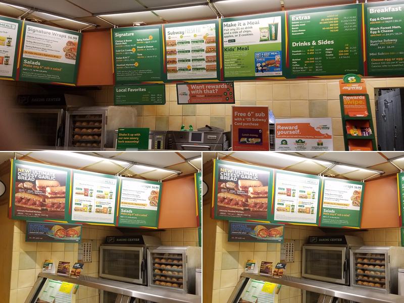 Subway Menu