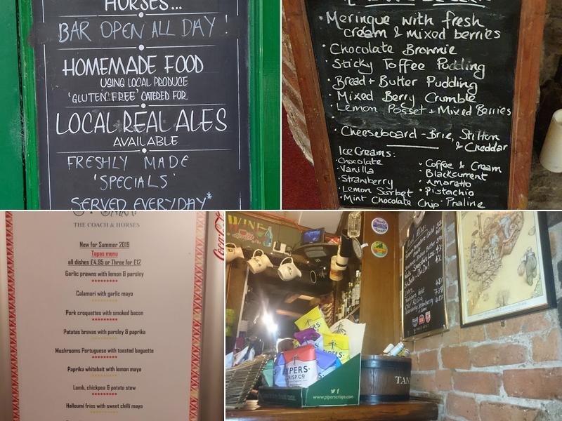 Coach & Horses Menu