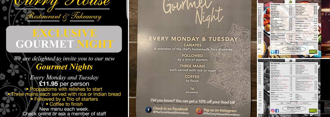 The Curry House Menu