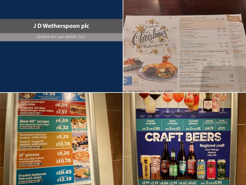 The Thomas Botfield - JD Wetherspoon Menu