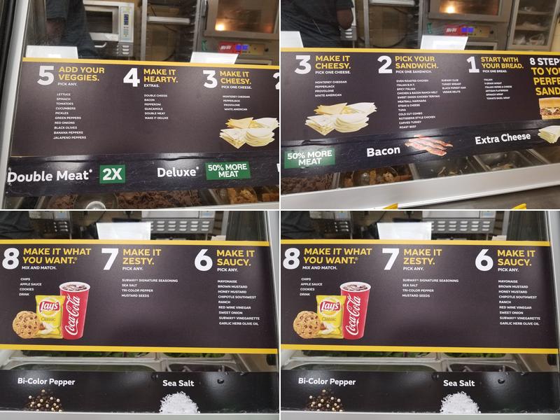 Subway Menu