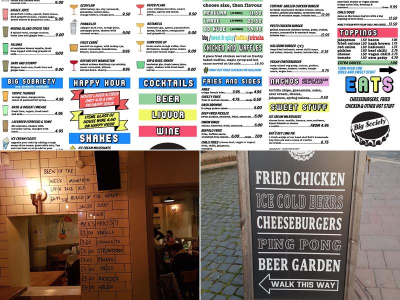 The Big Society Menu