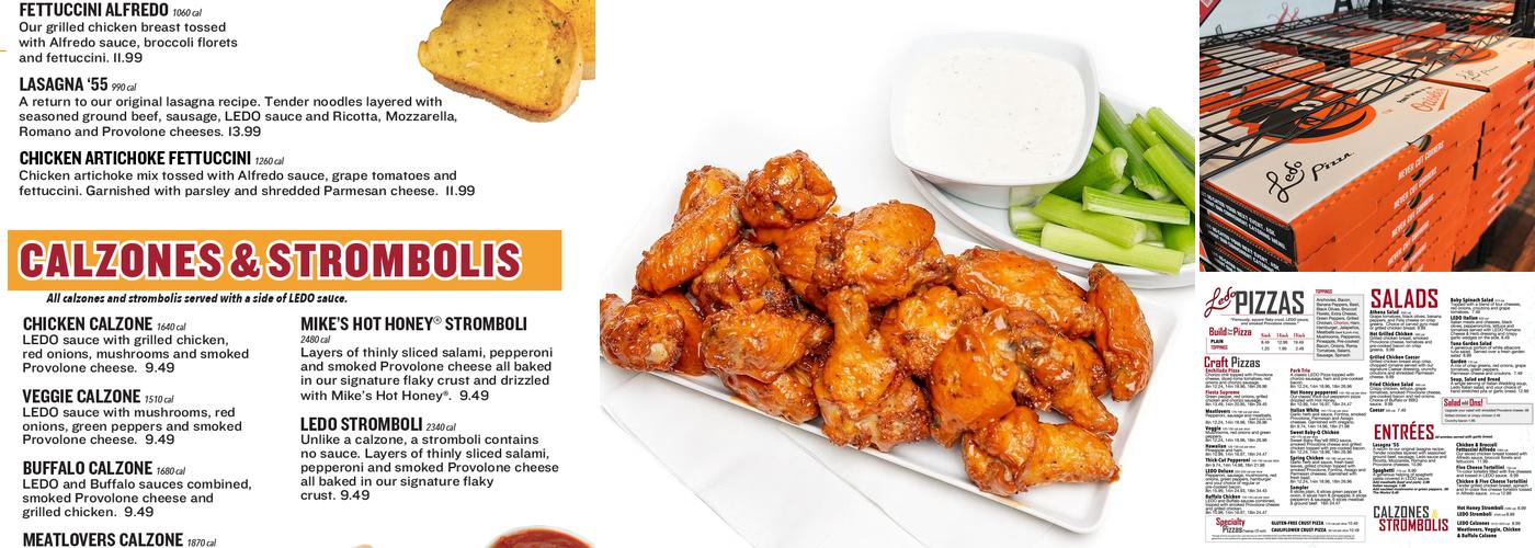 Ledo Pizza Menu