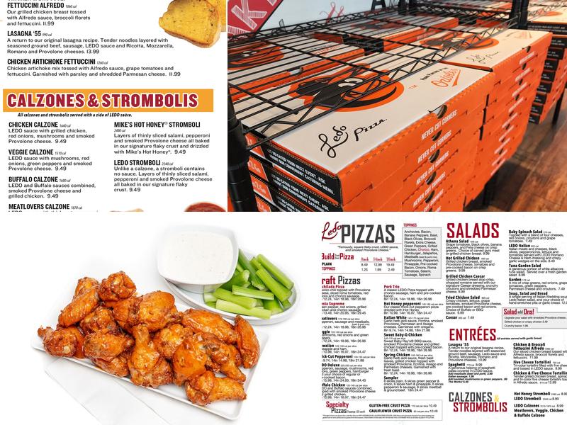 Ledo Pizza Menu