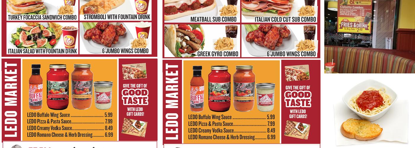 Ledo Pizza Menu