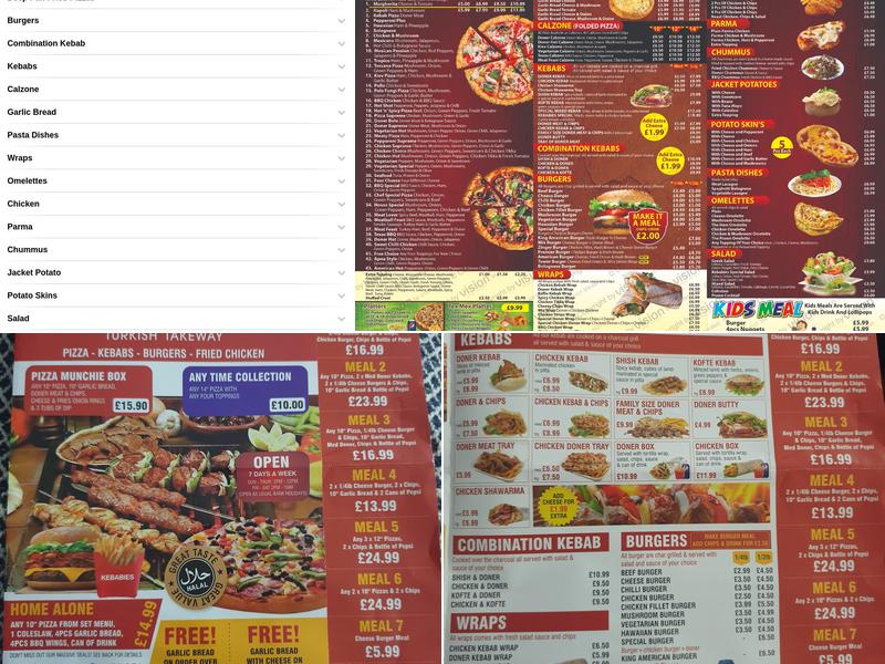 Kebabies Take Away Menu