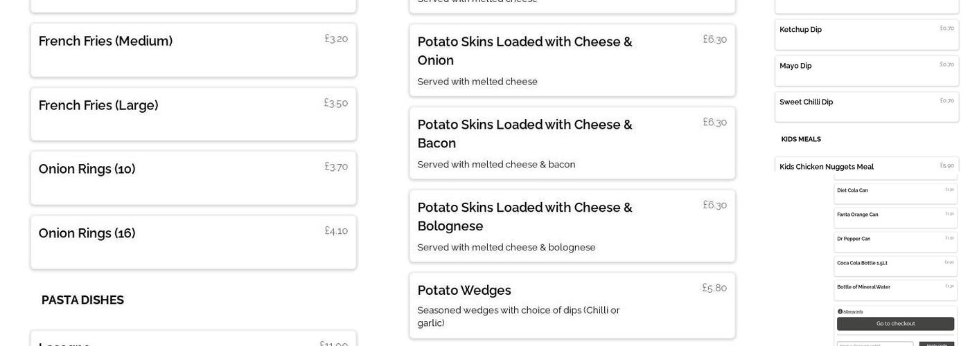 Deep Pan Pizza & Bar-B-Q Menu