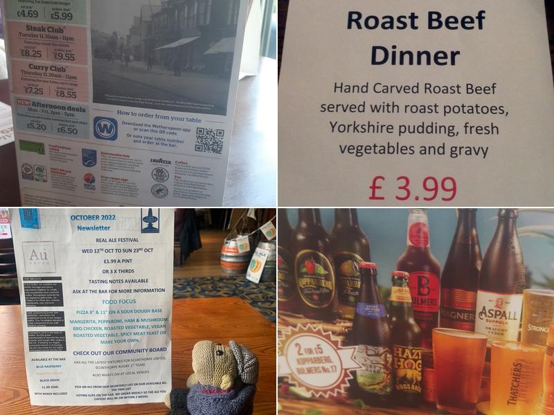 The Blue Bell Inn - JD Wetherspoon Menu