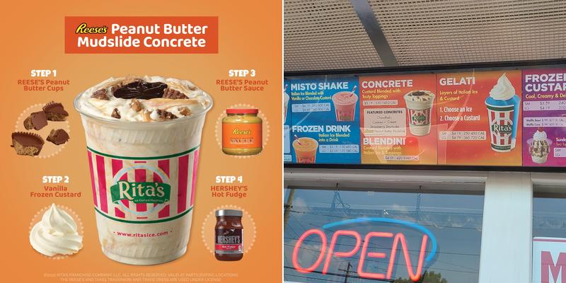 Rita's Italian Ice & Frozen Custard Menu