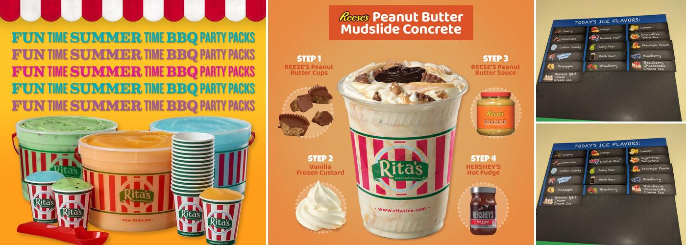 Rita's Italian Ice & Frozen Custard Menu