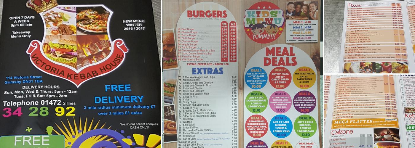 Victoria Kebab House Menu